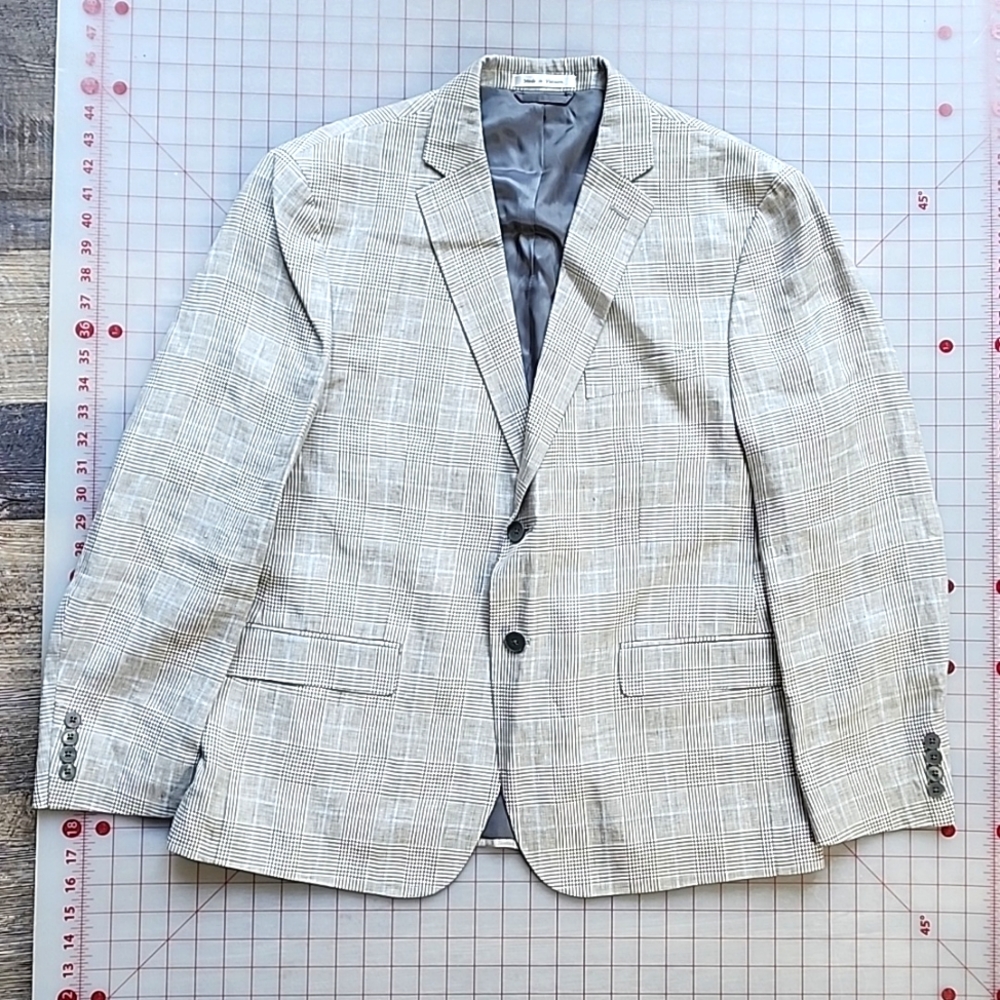 Lauren Ralph and Lauren gray Clasic Suit Blazer top Jacket size L